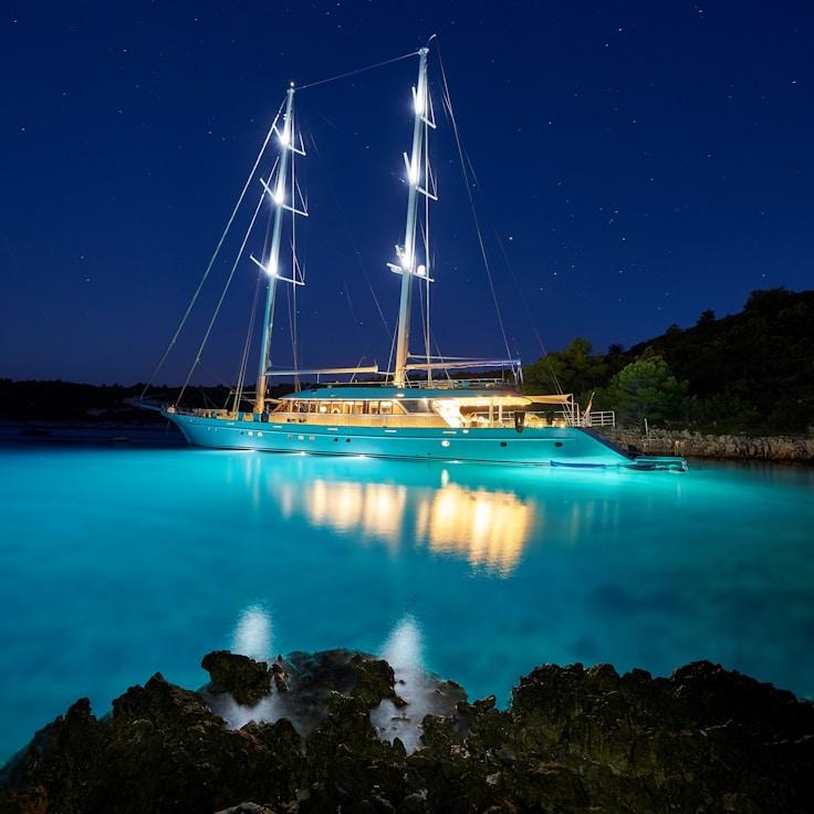 Corporate retreat on yacht